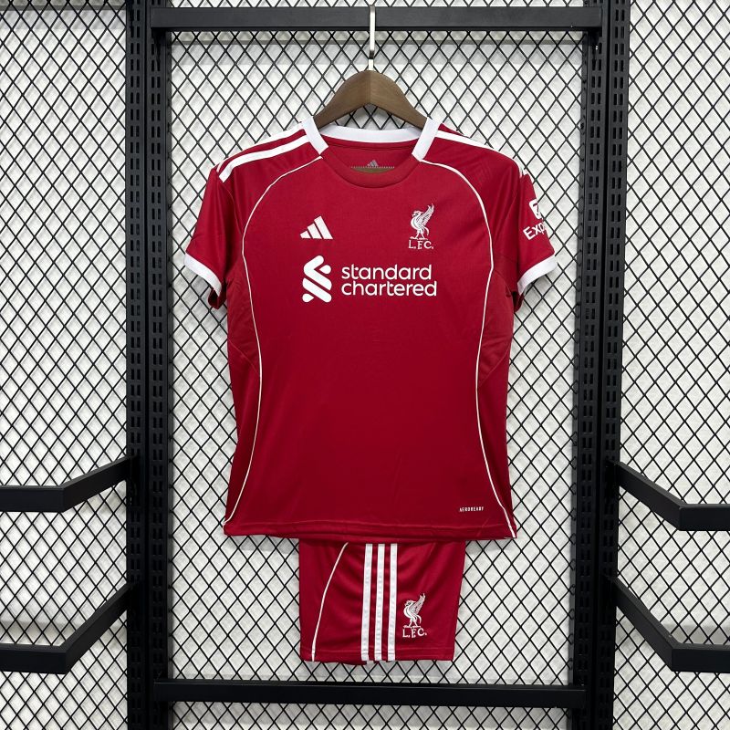 2025/26 Liverpool home jersey Kids kit