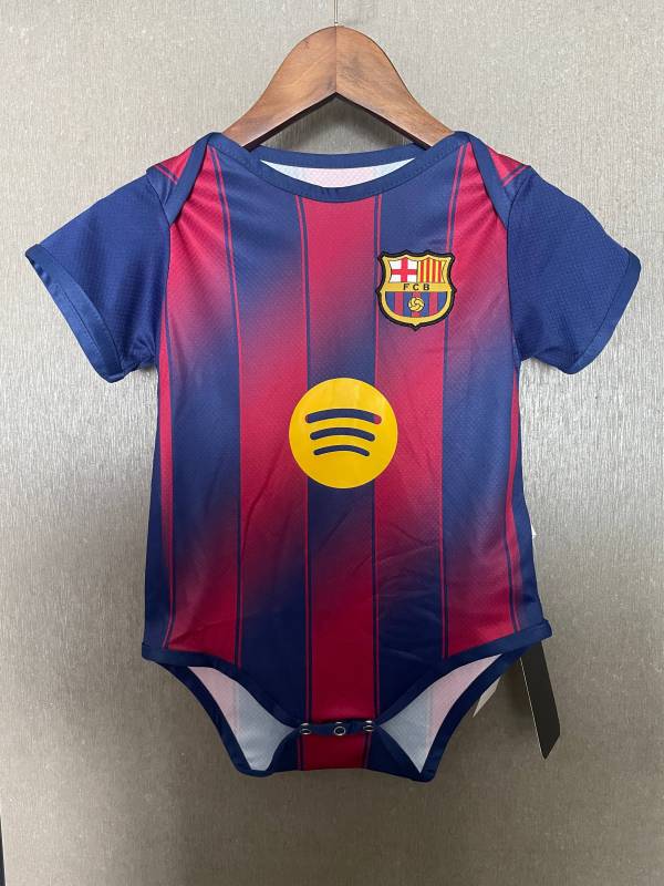 2025/26 Barcelona red and blue baby jumpsuit