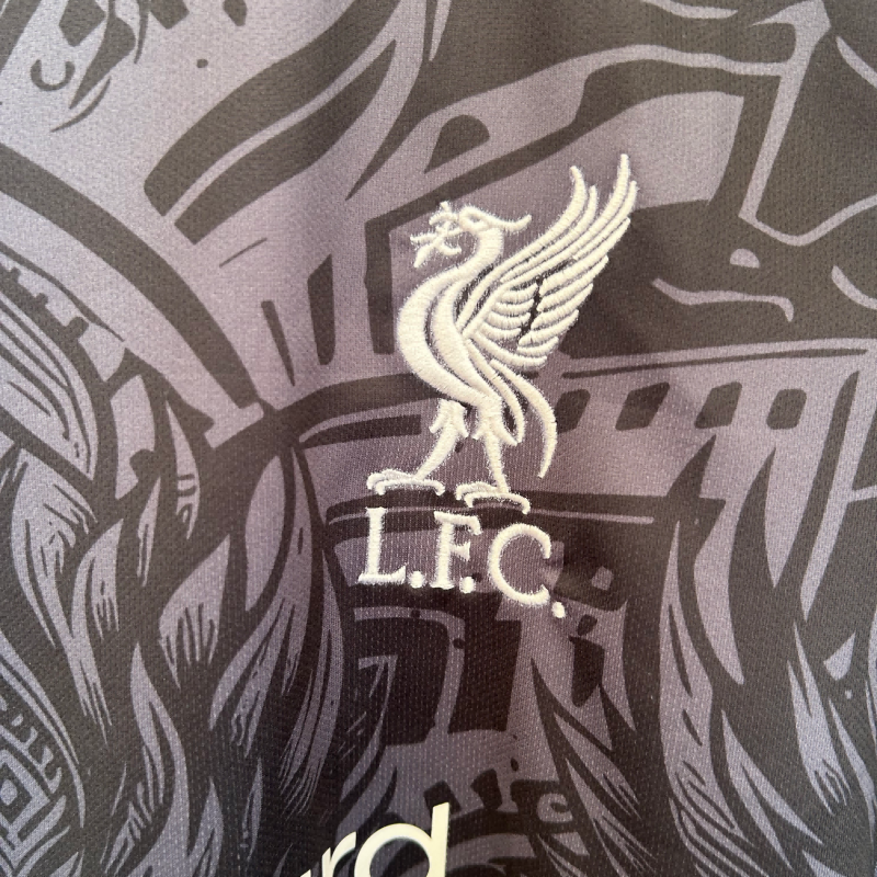 2025/2026 Liverpool Phoenix Black and Blue Fan Edition Football Shirt