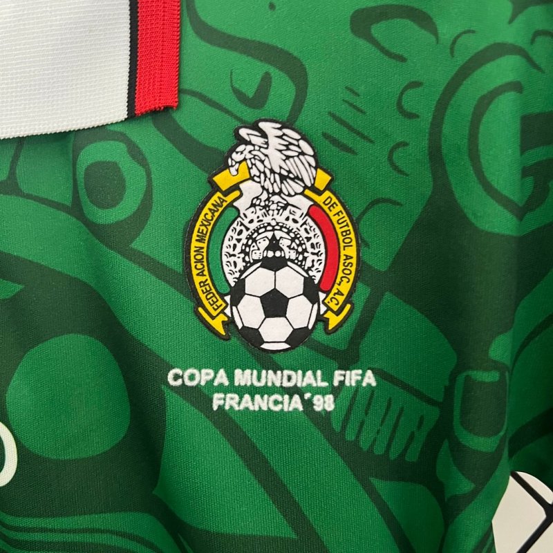 1998 Retro Mexico Home Football Shirt Kids