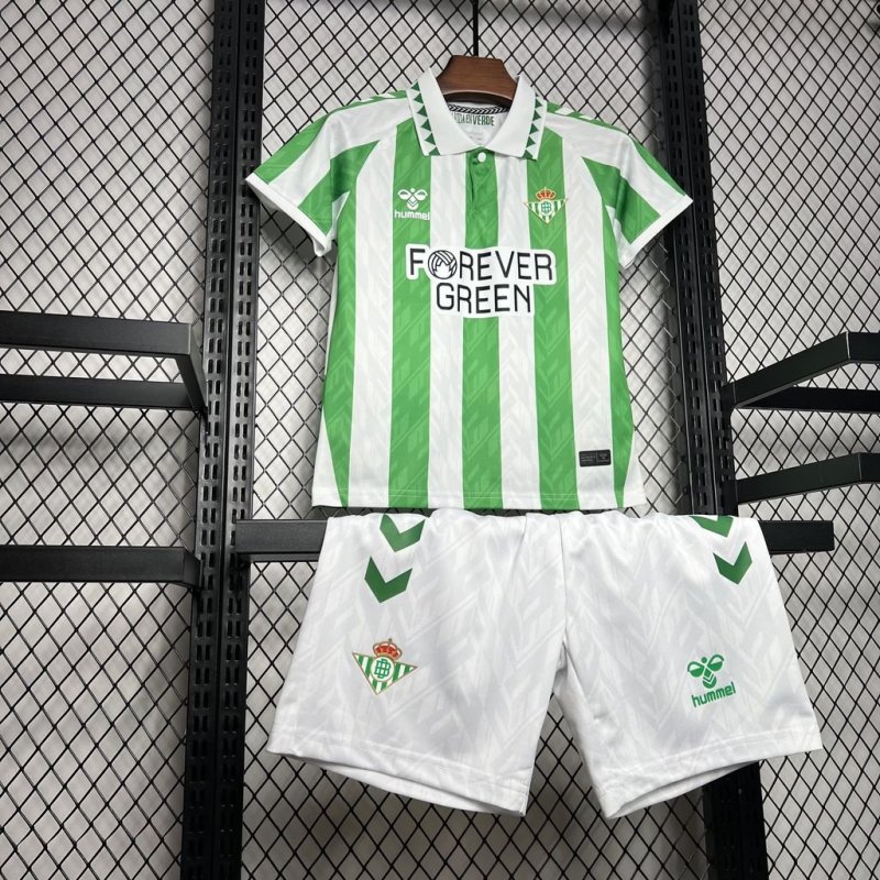2024/2025 Real Betis Home Football Shirt Kids Size