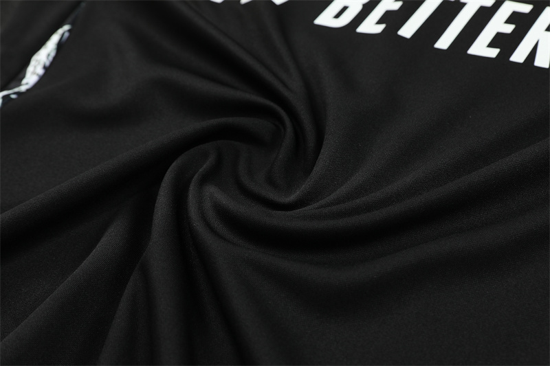 2024/2025 Players Edition Arsenal Pre-Match Black Half-zip training suit Football Jersey