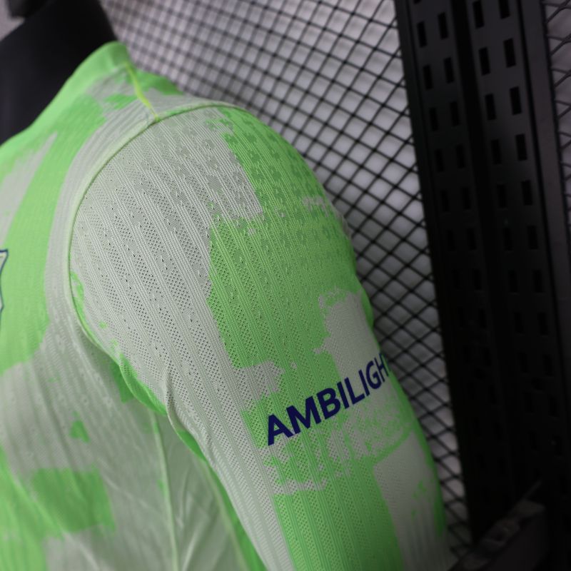 2024/2025 Player Edition Barcelona Green Long Sleeve Football Jersey