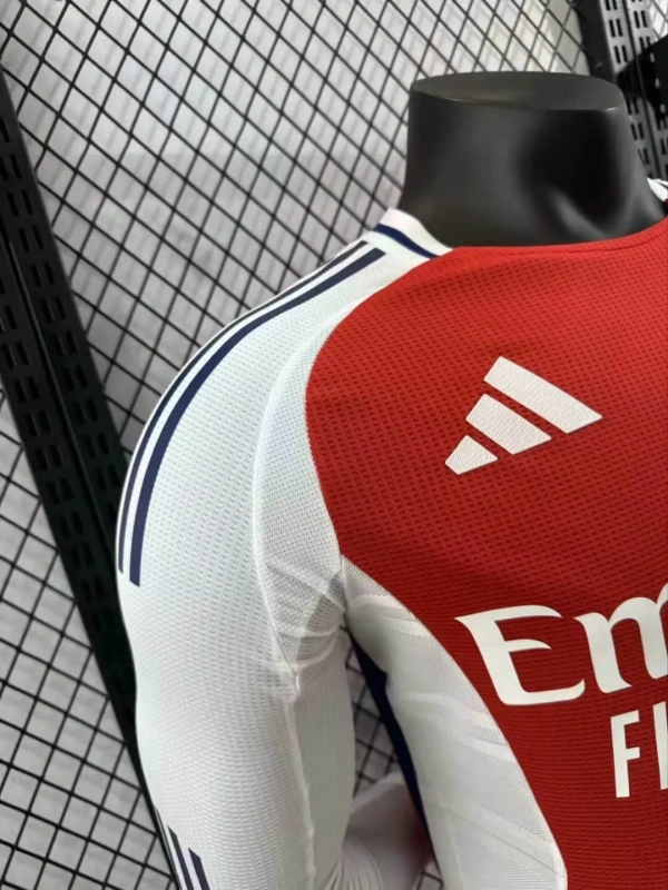2024/2025 Long-Sleeve Player Version Arsenal Home Football Jersey