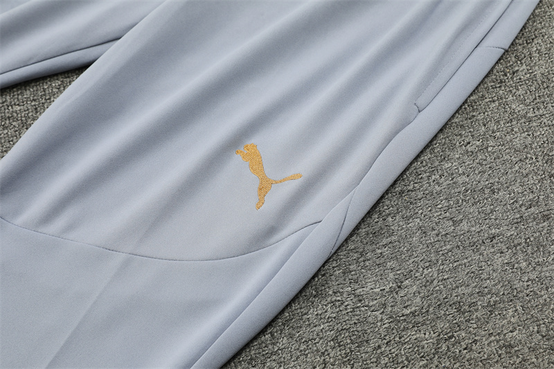 2024/2025 Player Edition AC Pre-Match Shirt Grey Half-zip training suit Football Jersey