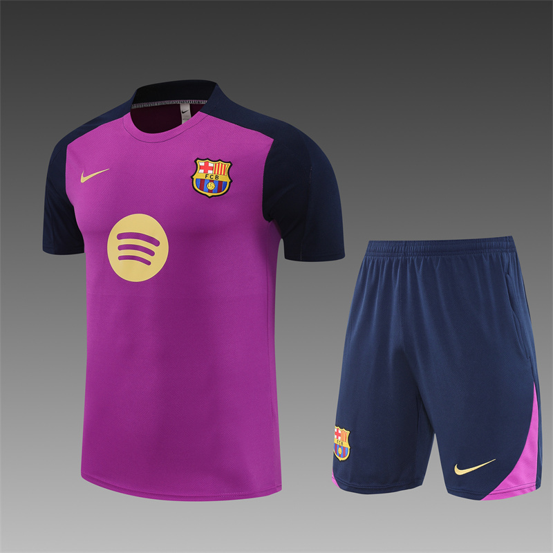 2025/26 Short Sleeve Barcelona Purple Training Suit