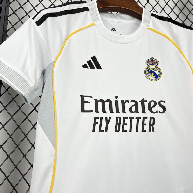 2025/2026 Real Madrid Home Football Shirt (Kids Size)