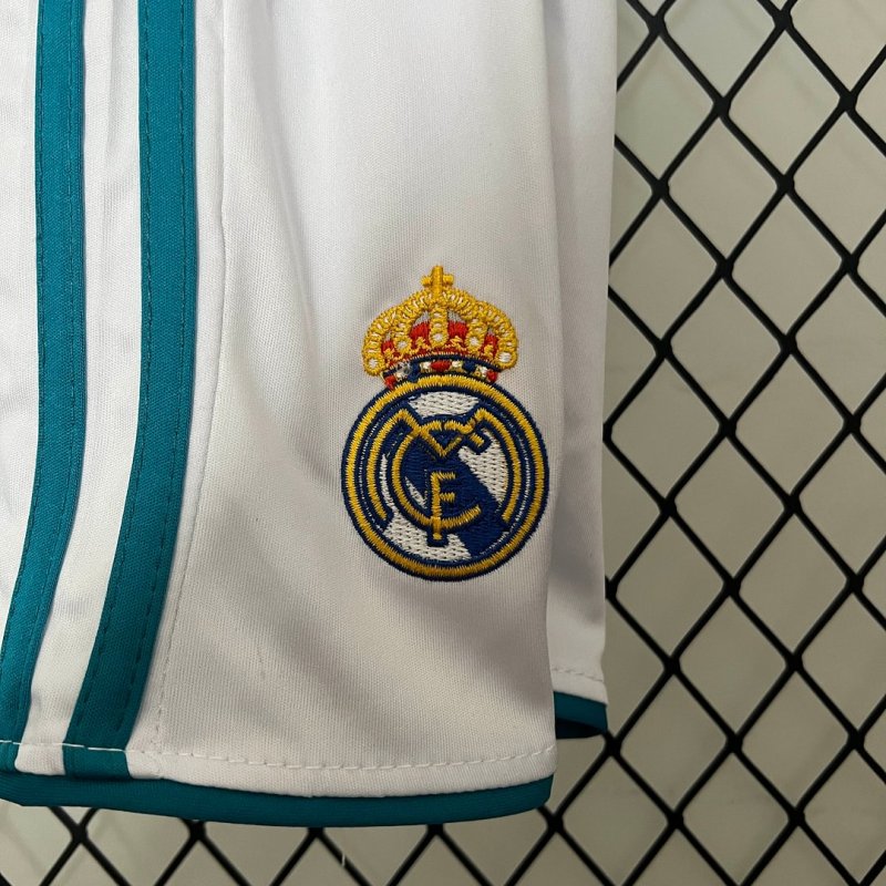 2017/2018 Retro Real Madrid Home Football Shirt Kids Size