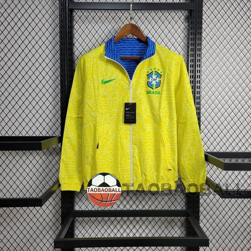 2024 Brazil Reversible Windbreaker Football Shirt