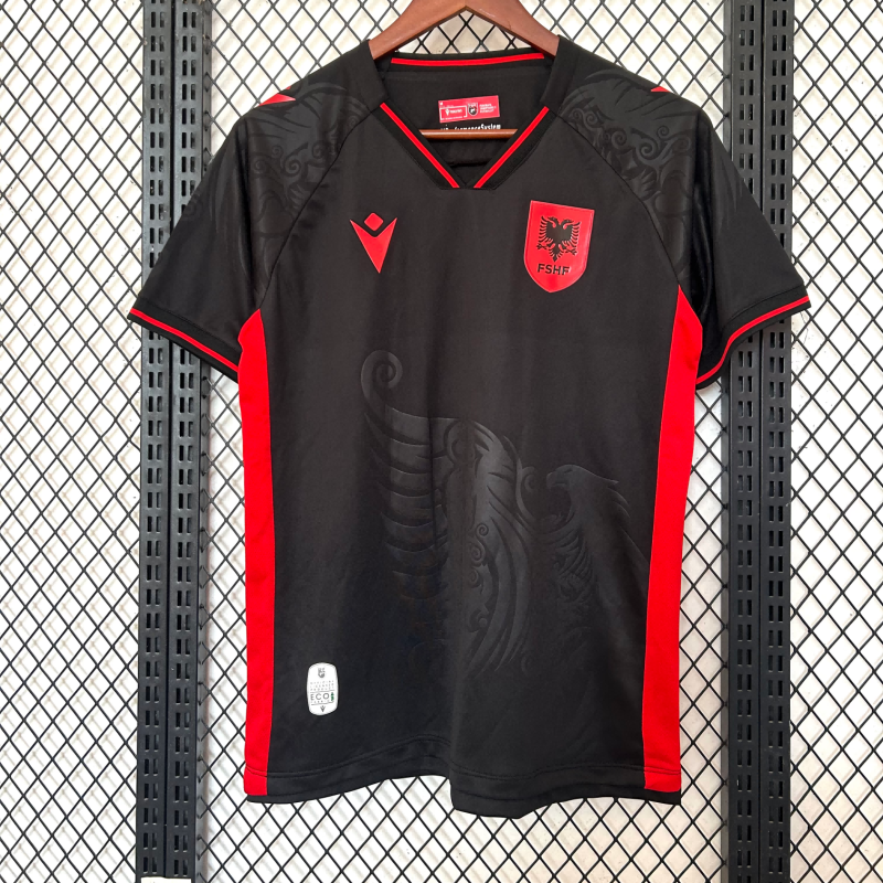 2025-2026 Albania Second Away Black Fan Edition Football Shirt