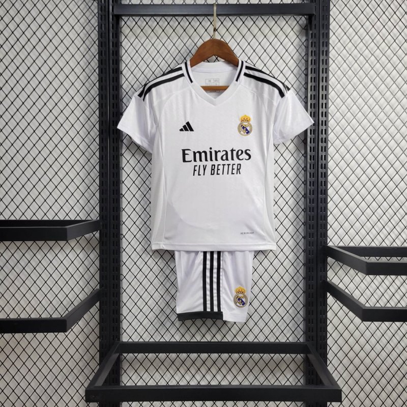 2024/2025 Real Madrid Home Football Shirt Kids Size