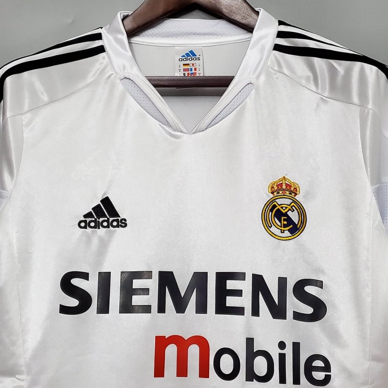 2004/2005 Retro Real Madrid Home Football Shirt