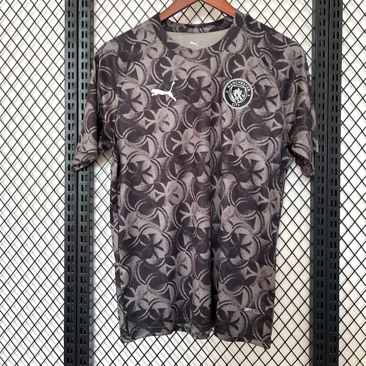 2025-2026 Manchester City Pre-match Fan Edition Football Shirt