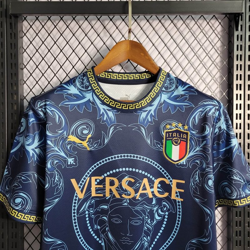 2022 Italy Commemorative Edition Blue Football Shirt
