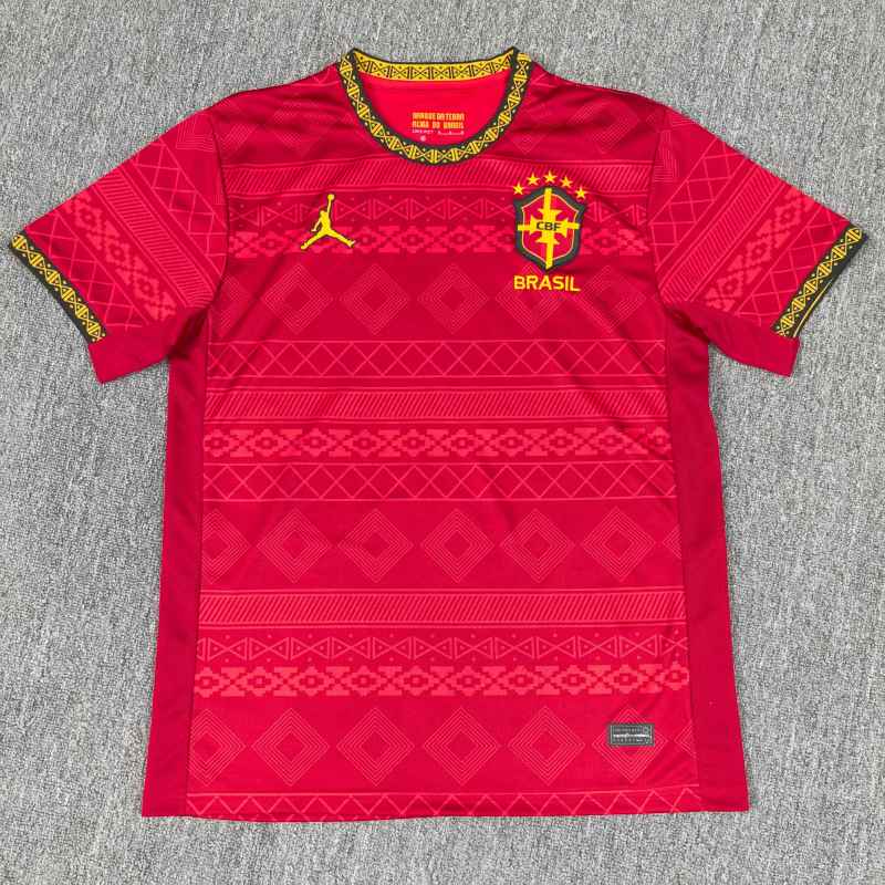 2025/2026 Brazil Away Red Football Shirt (Fan Edition)