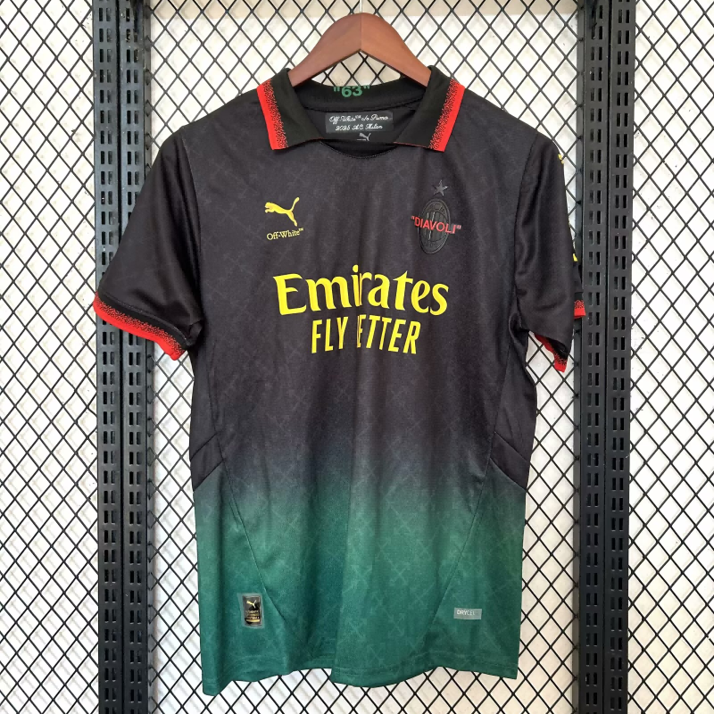 2024/2025 AC Milan three-game black and green shirt