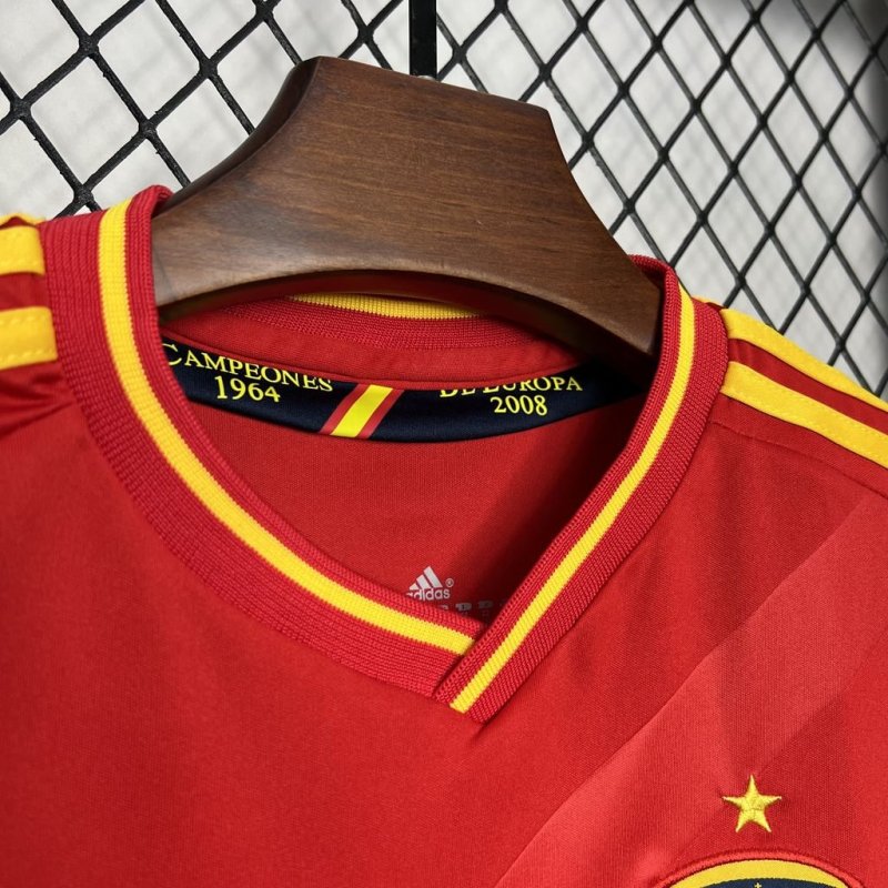 2012 Retro Spain Home Football Shirt Kids