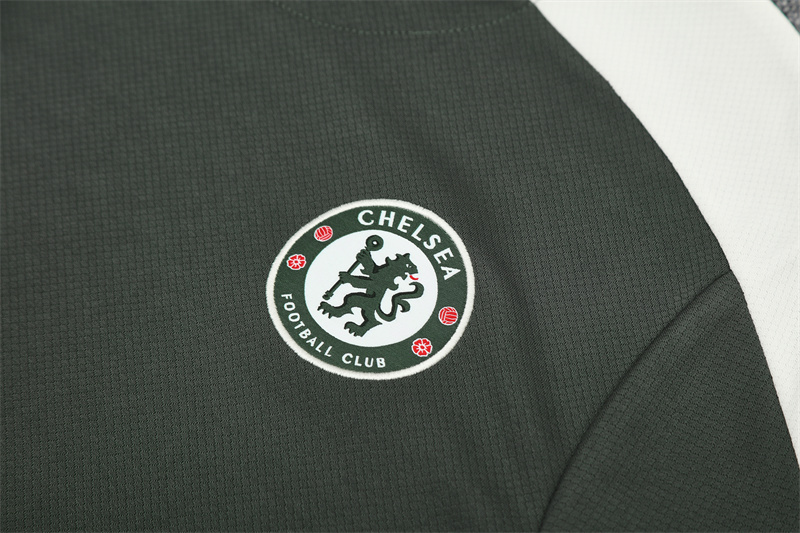 2025/26 Short Sleeve Chelsea Army Green Training Kit