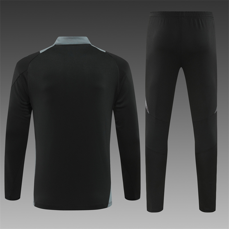 2024/2025 Player Edition Algeria Pre-Match Black Half-zip training suit Football Jersey