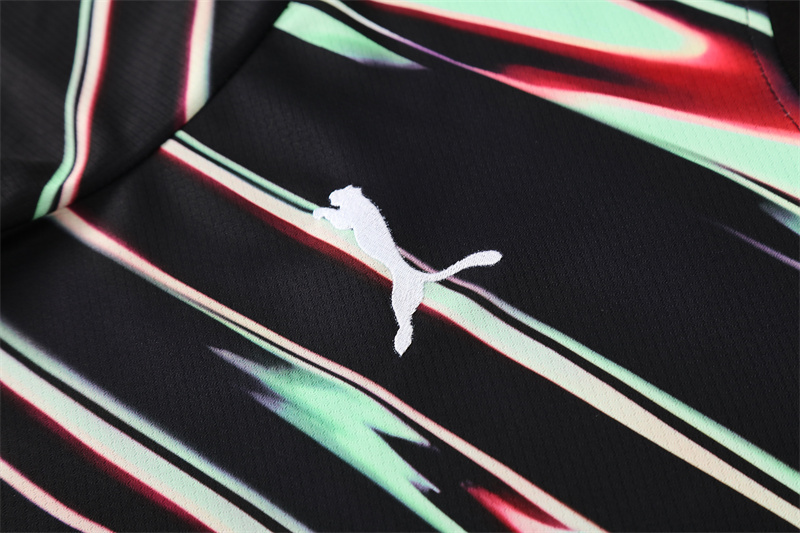 2025/26 short-sleeved Portugal green and black camouflage training suit