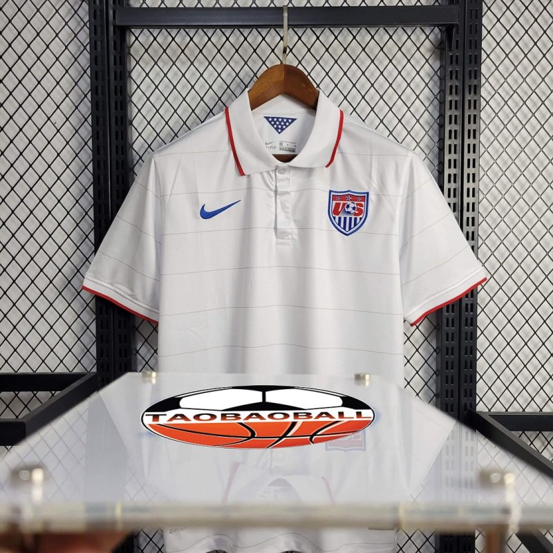 2014 Retro United States Home Football Shirt
