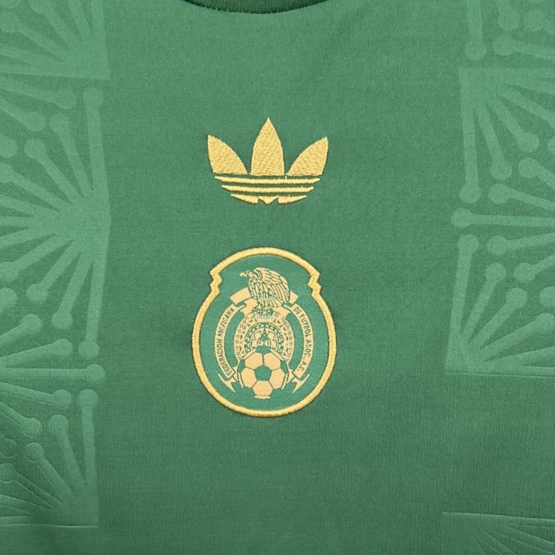 2025/26 Mexico gold green jersey for kids