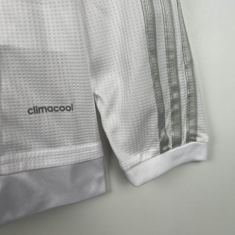 2015/2016 Retro Long Sleeve Real Madrid Home Football Shirt