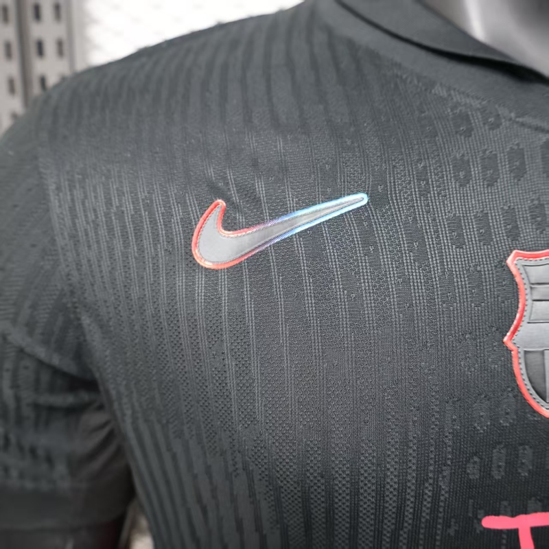 2025/26 Barcelona Away Player Edition Football Jersey with Advertising