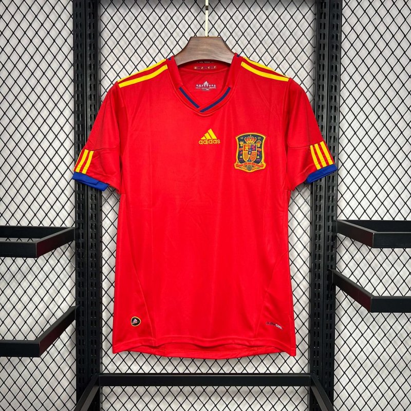 2010 Retro Spain Home Football Shirt