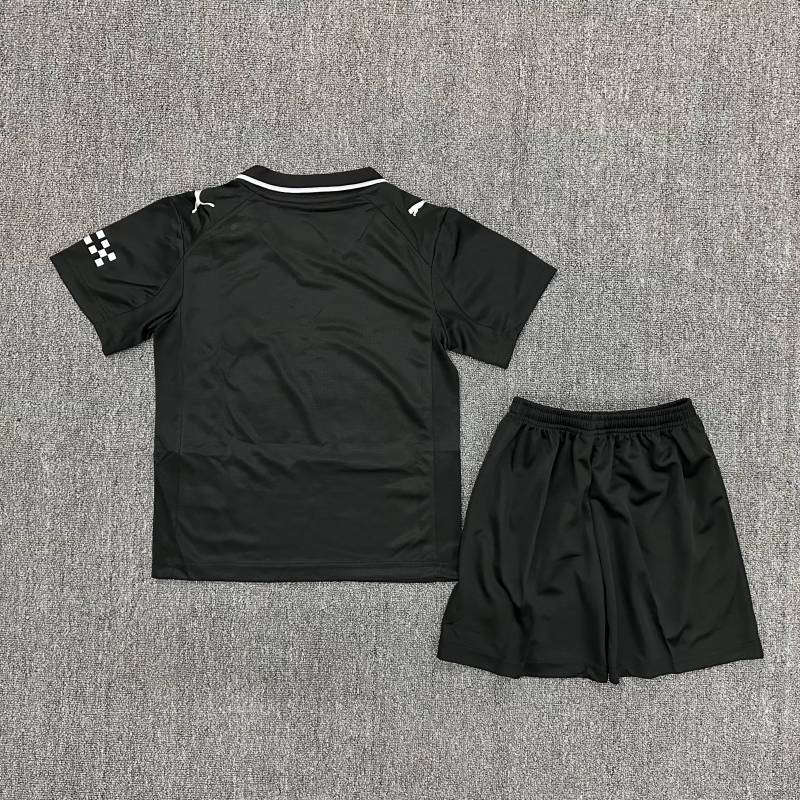 2025/26 Manchester City Second Away Black Shirt for Kids