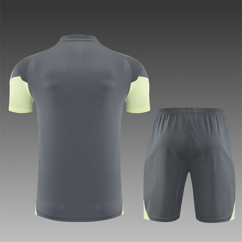 2025/26 short sleeve Real Madrid dark grey training suit
