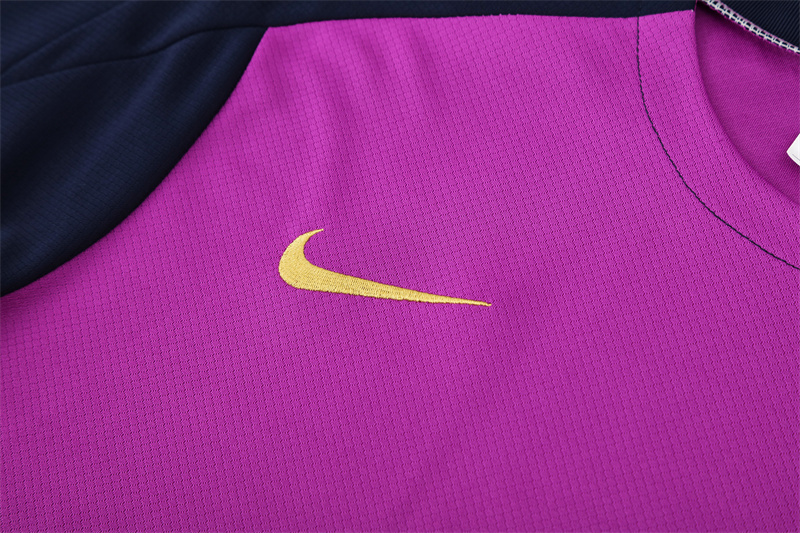 2025/26 Short Sleeve Barcelona Purple Training Suit