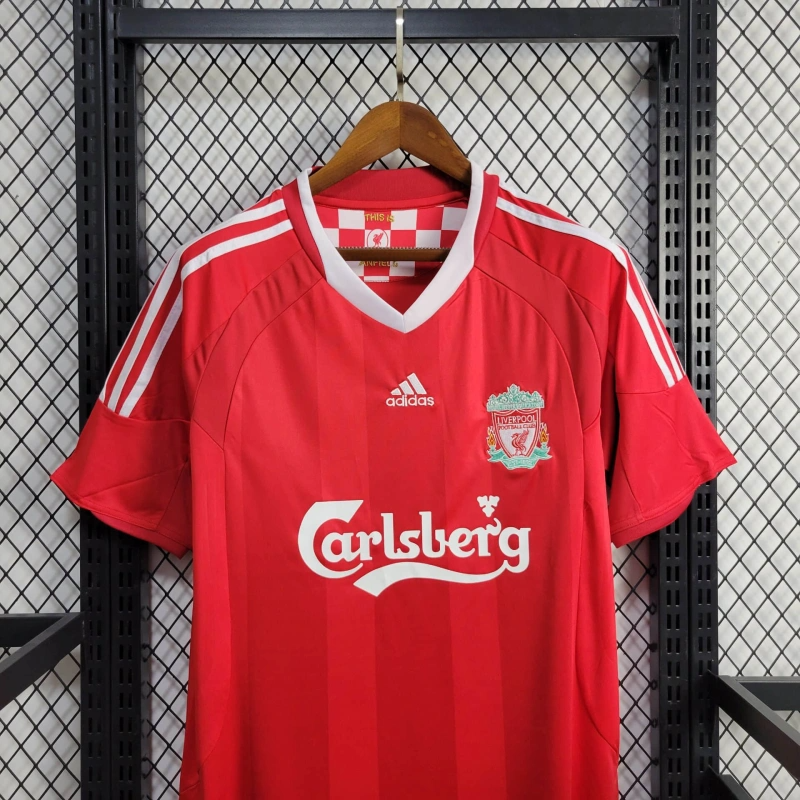 2008/2009 Retro Liverpool Champions League Home Football Shirt