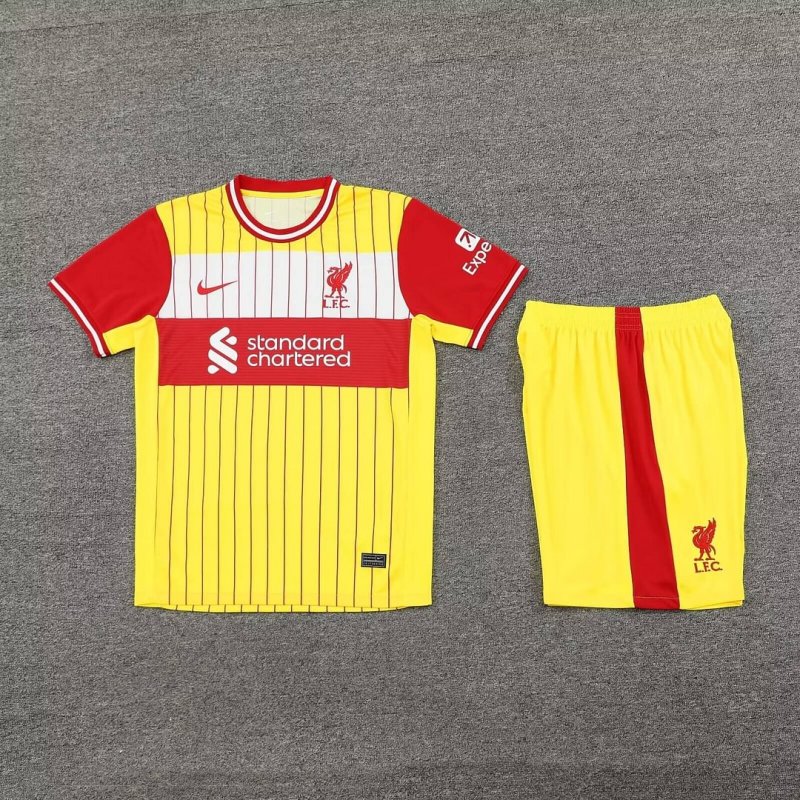 2024/2025 Liverpool Training Wear Yellow Suit Shirt