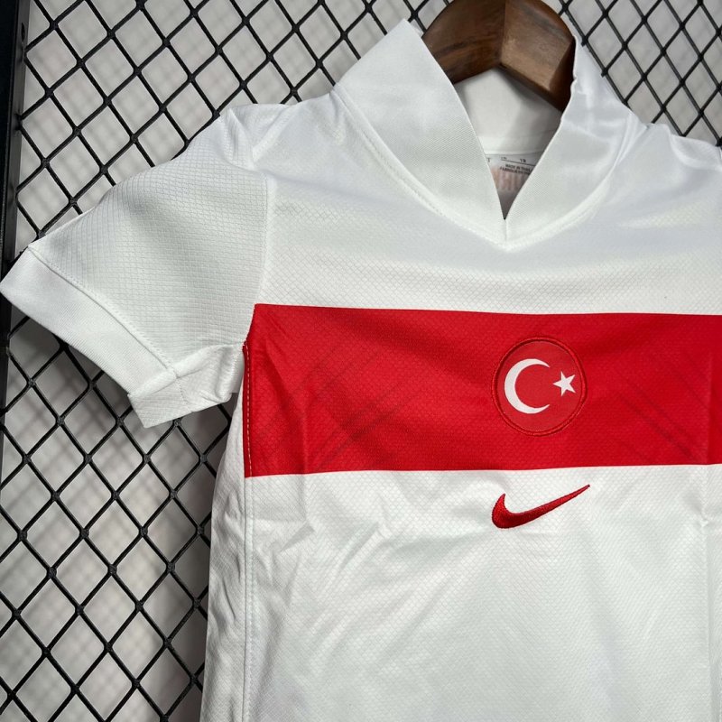 2024 Turkey Home Football Shirt Kids