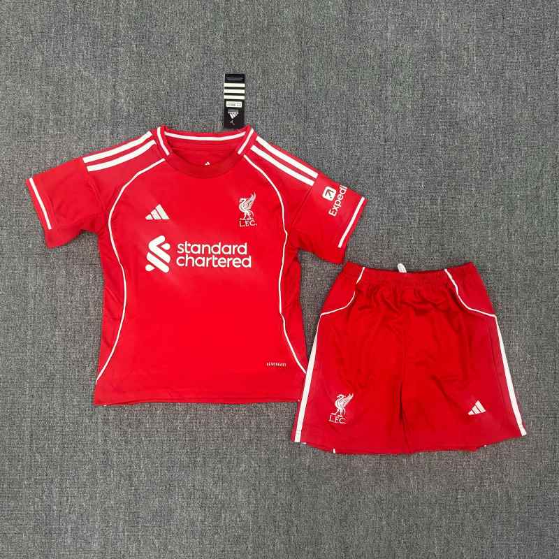 2025/26 Liverpool FC Home Red Kids Kit