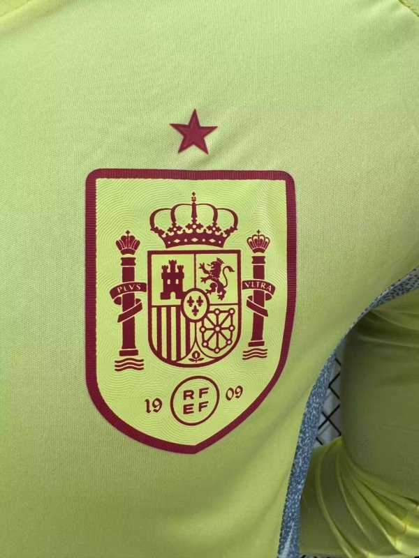 2024 Long Sleeve Player Version Spain Away Football Shirt