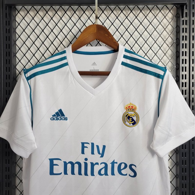 2017/2018 Retro Real Madrid Home Football Shirt