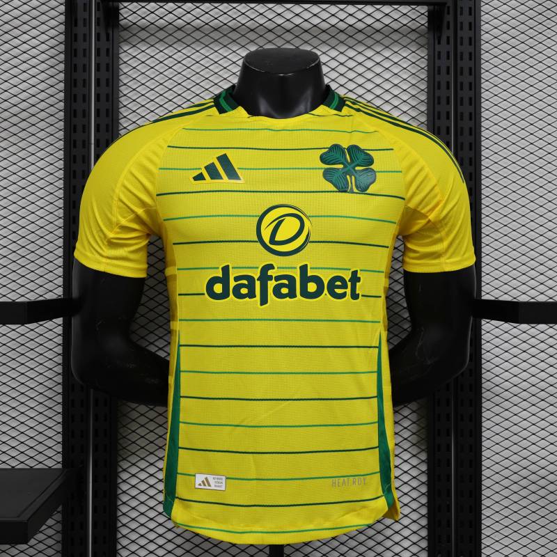 2024/2025 Players Edition Celtic Special Edition Yellow Football Jersey