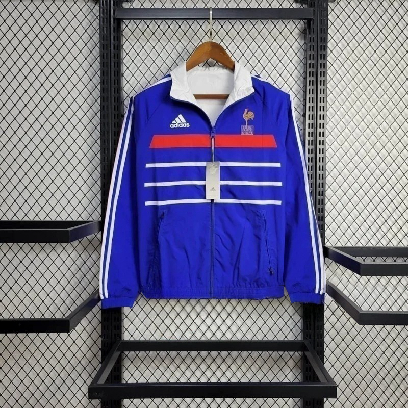 2024 France Reversible Windbreaker Football Shirt
