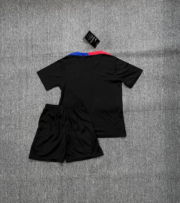 2024/2025 Barcelona black football training uniform (kids kit)