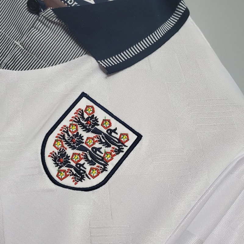 1990 Retro England Home Football Shirt