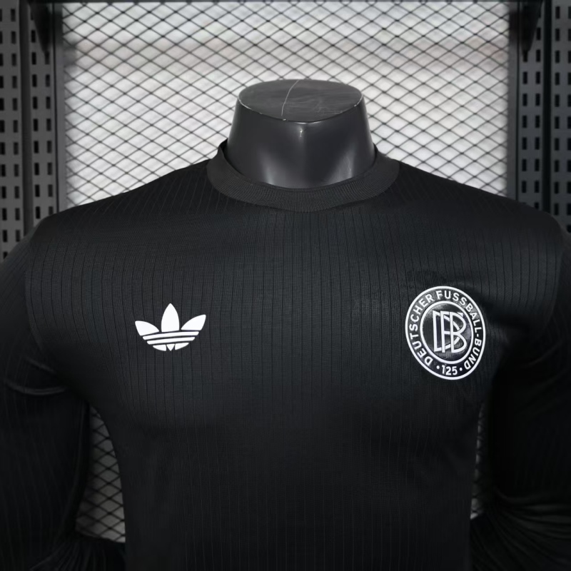 2025/26 Germany Long Sleeve Player Anniversary Edition Black Football Shirt