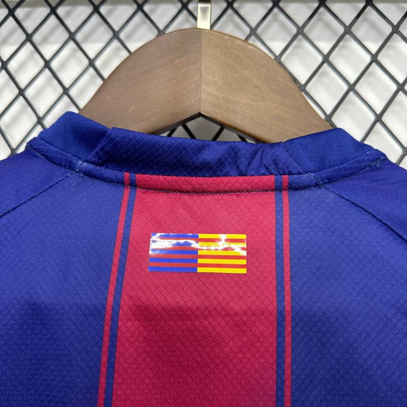 2025/26 Barcelona Home Shirt Kids Kit