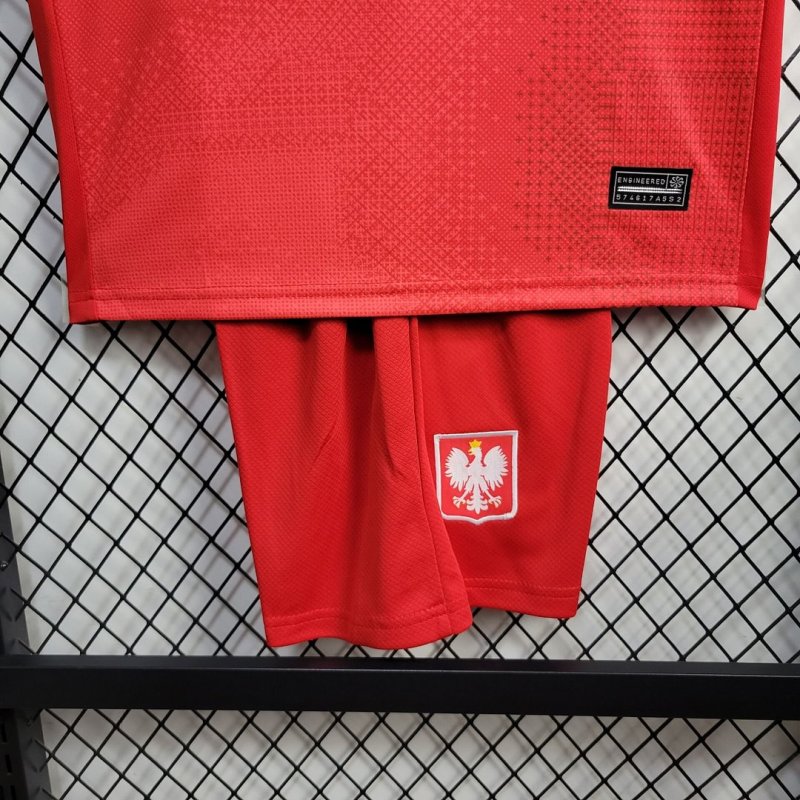 2024 Poland Away Football Shirt Kids