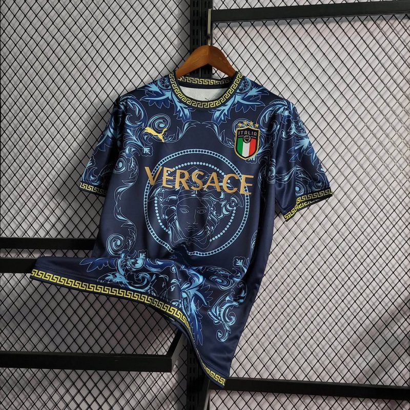 2022 Italy Commemorative Edition Blue Football Shirt