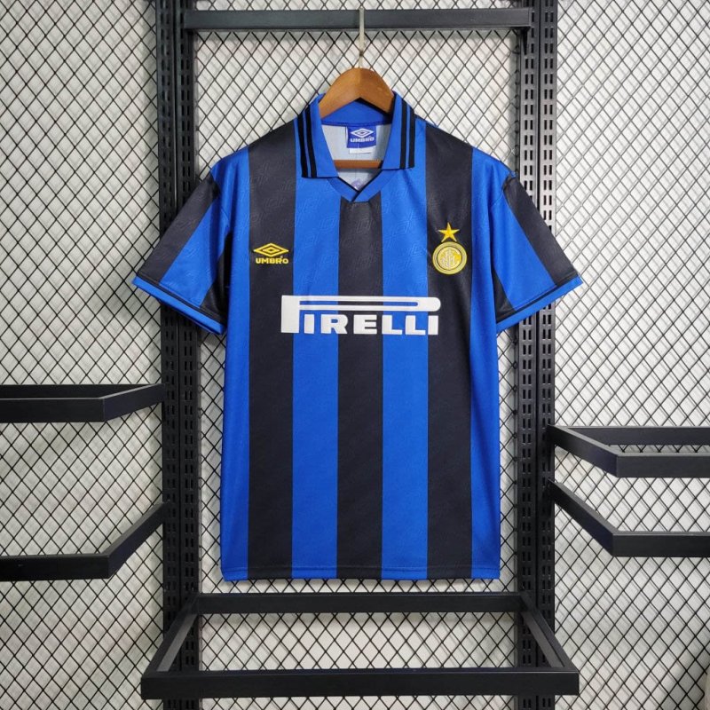 1995/1996 Retro Inter Milan Home Football Shirt