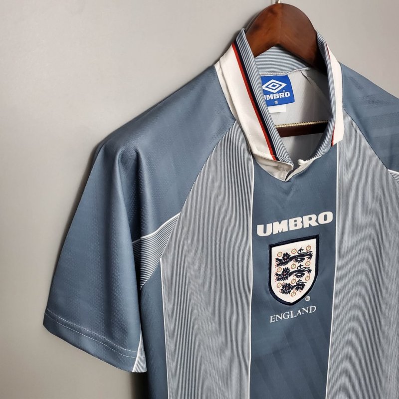 1996 Retro England Away Football Shirt