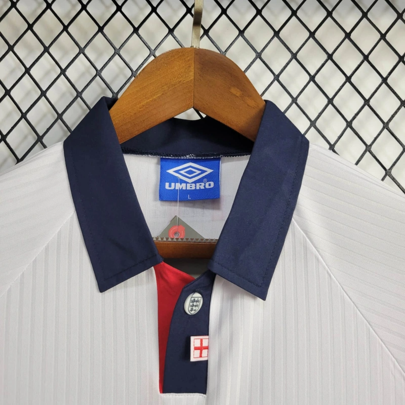 1998 Retro England Home Football Shirt 1:1 Thai Quality