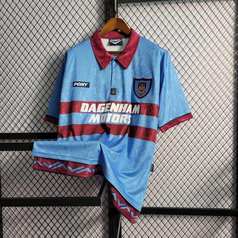 1995/1996 Retro West Ham United Away Football Shirt